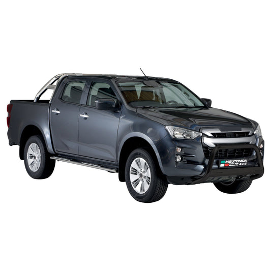 Bară de protecție/buton față pentru Isuzu D-Max 2020-2025 ø63mm oțel negru protecție