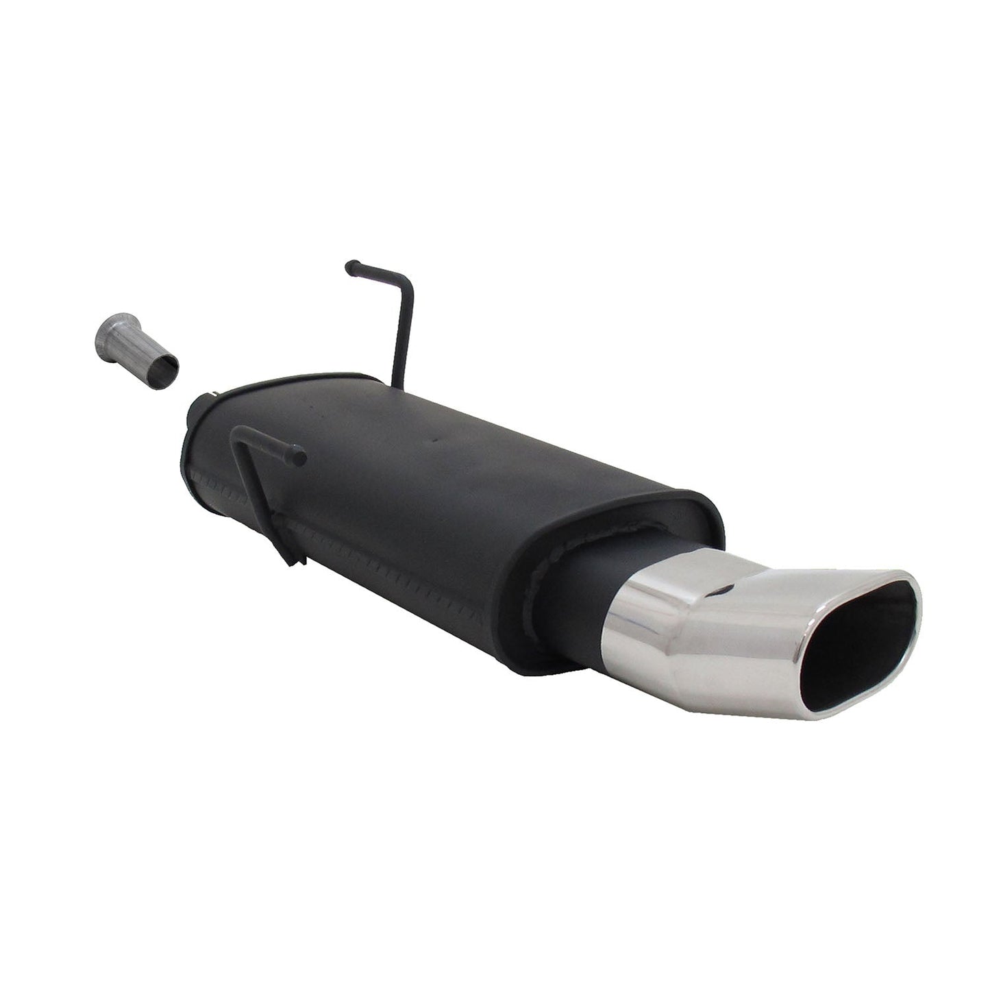 Novus Sportauspuff für Peugeot 206 135x75mm DTM Endschalldämpfer mit ABE