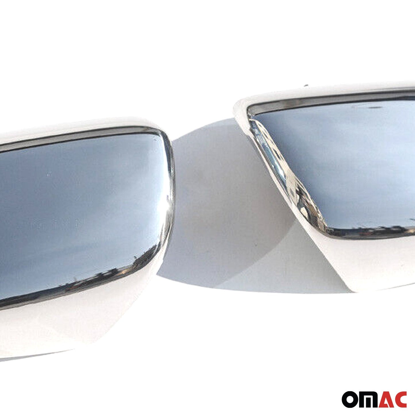 Capace oglindă/acoperiri oglindă pentru Toyota Hiace 1995-2012, oțel inoxidabil, argintiu, 2 bucăți