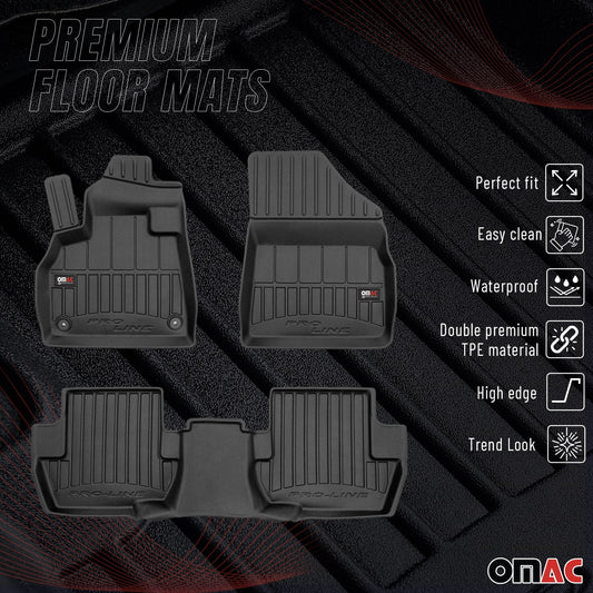 2015-2018 DS5 Fußmatten TPE Schwarz 3 tlg