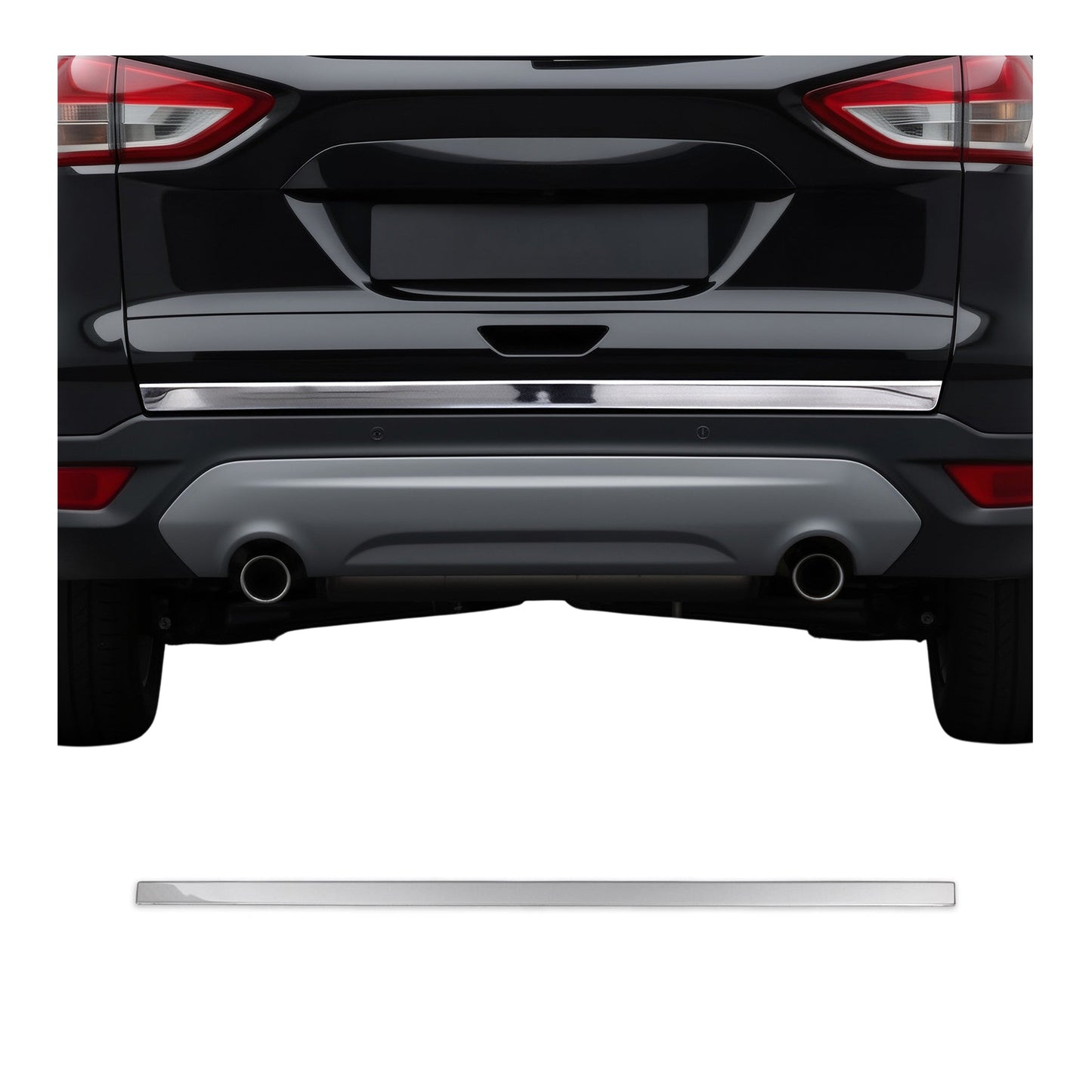 Kofferraumleiste Heckklappe Leiste für Ford Kuga 2013-2019 Edelstahl Chrom 1tlg