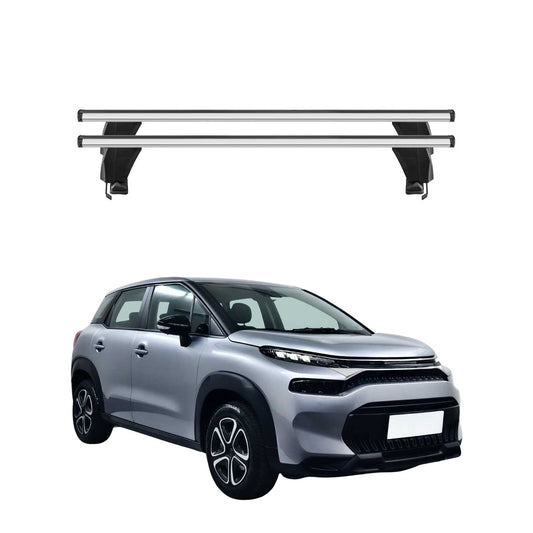 Menabo Dachträger Grundträger für Citroen C3 Aircross 2017-2024 Alu Grau 2tlg