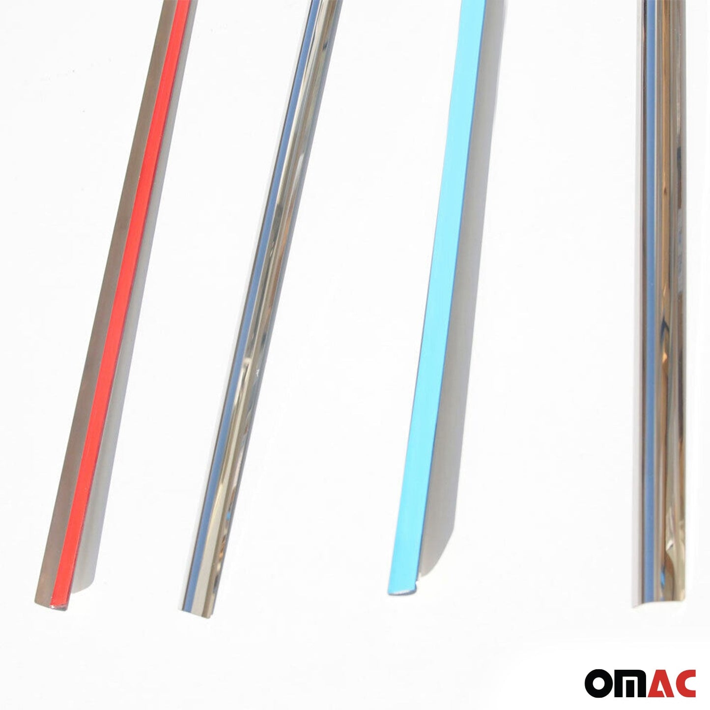 Benzi decorative pentru geamuri pentru Toyota Auris 2006-2012, oțel inoxidabil cromat, 4 bucăți