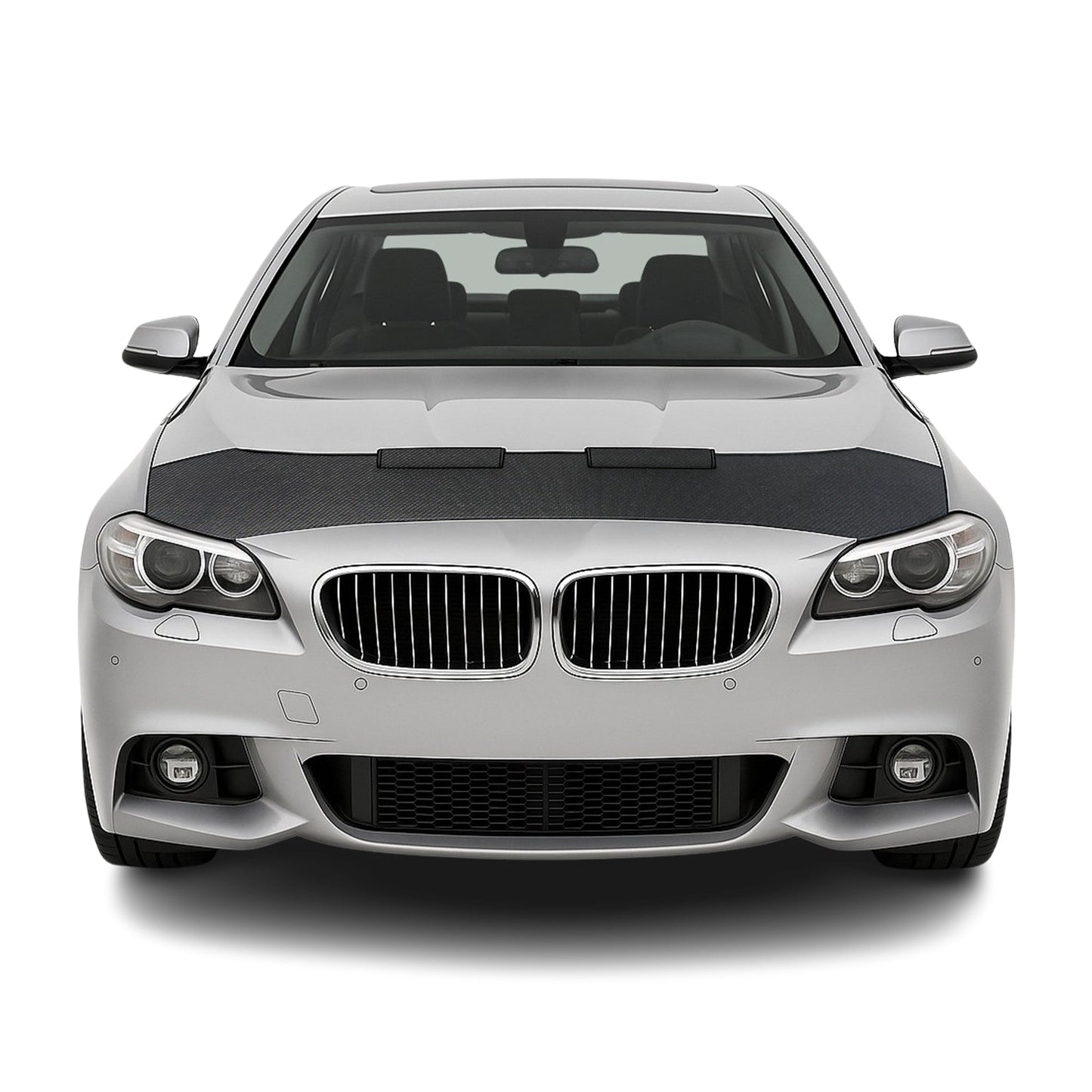 Protecție capotă BMW Seria 5 2010-2016, semifabricată, aspect carbon