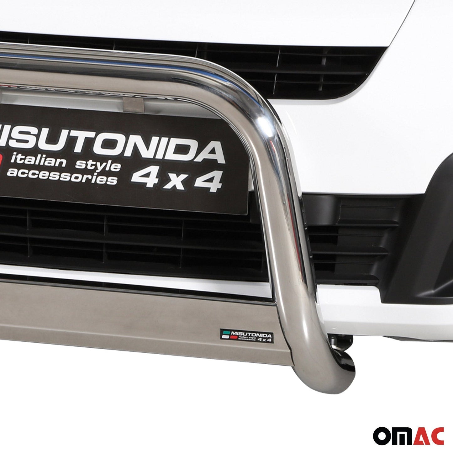 Bară de protecție/buton față pentru Citroen Berlingo 2015-2018 ø63mm oțel argintiu