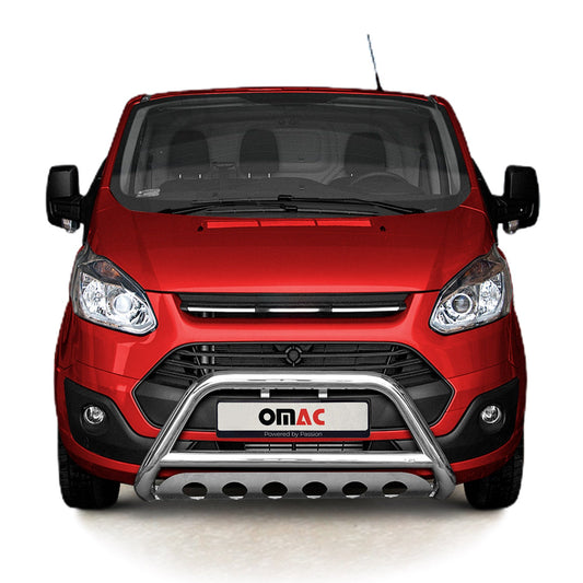 Frontbügelschutz Frontschutzbügel für Ford Transit Custom 2012-2018 ABE Silber