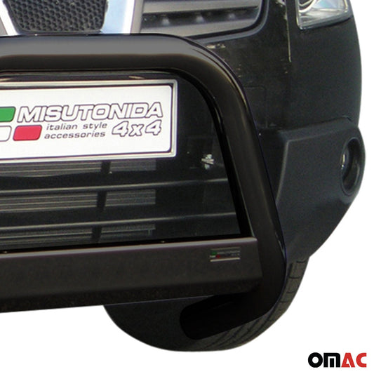 Bară de protecție/buton față pentru Nissan Qashqai 2007-2010, ø63mm, oțel, negru