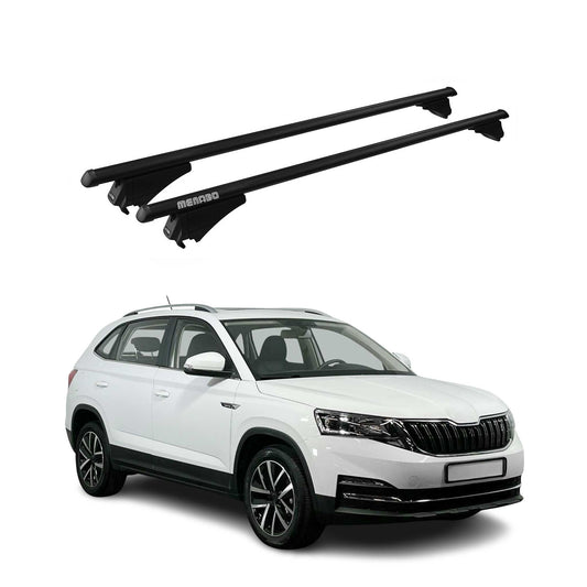 Bagażnik dachowy Menabo Base Carrier do Skody Kamiq 2019-2025 ABE Aluminium Black 2x