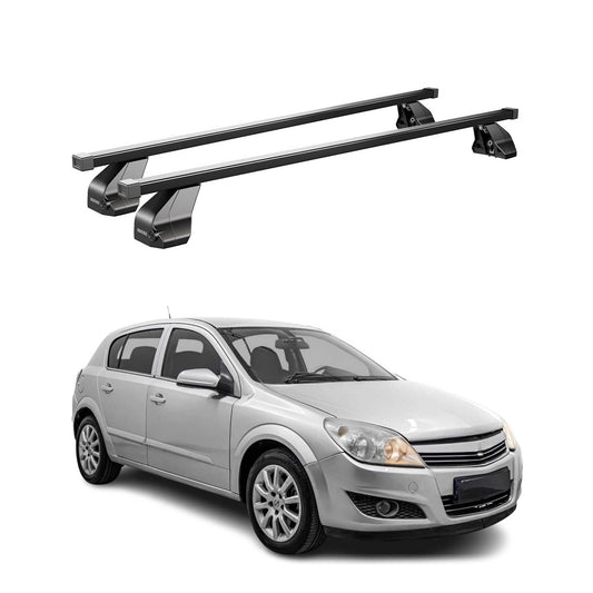 Menabo Dachträger Grundtäger für Opel Astra H 2004-2010 75kg Stahl Schwarz 2 tlg