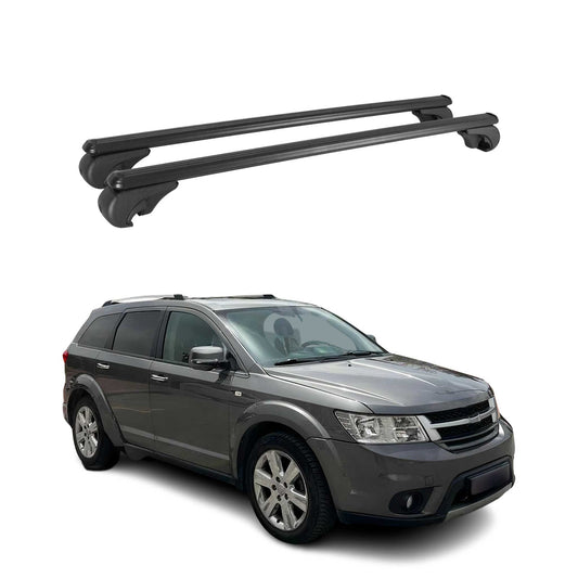 Dachträger für Fiat Freemont 2011-2020 Gepäckträger Grundträger Alu Schwarz 2x