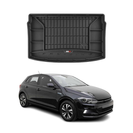 OMAC Gummi Kofferraumwanne für VW Polo 2017-2025 TPE Laderaumwanne Schwarz