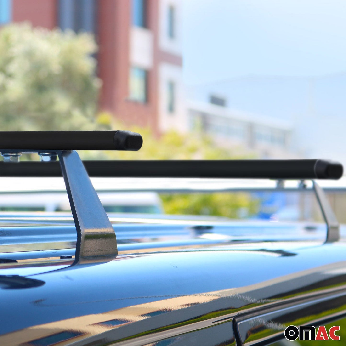 Dachträger Grundtäger für VW T5 Caravelle 2003-2015 75kg Stahl Schwarz 2 tlg