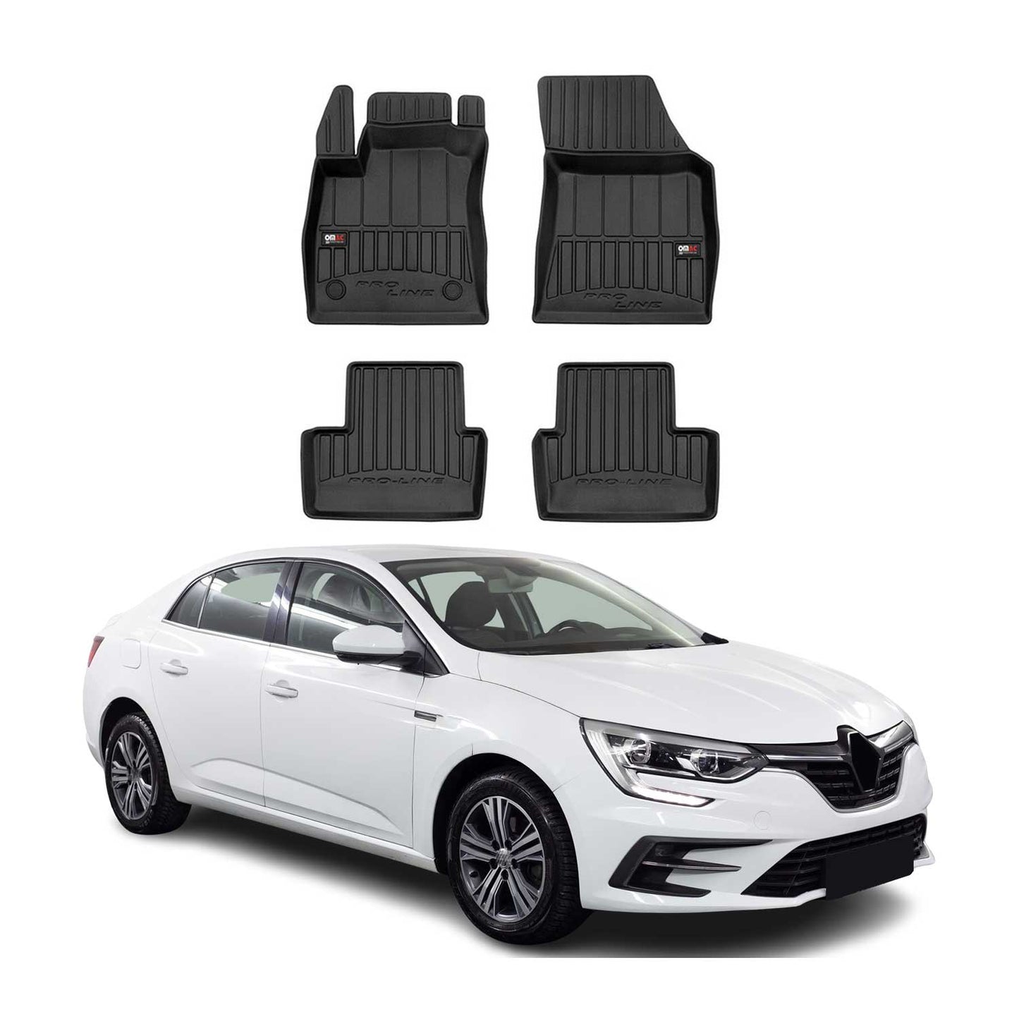 2015-2025 Renault Megane Fußmatten TPE Schwarz 4 tlg
