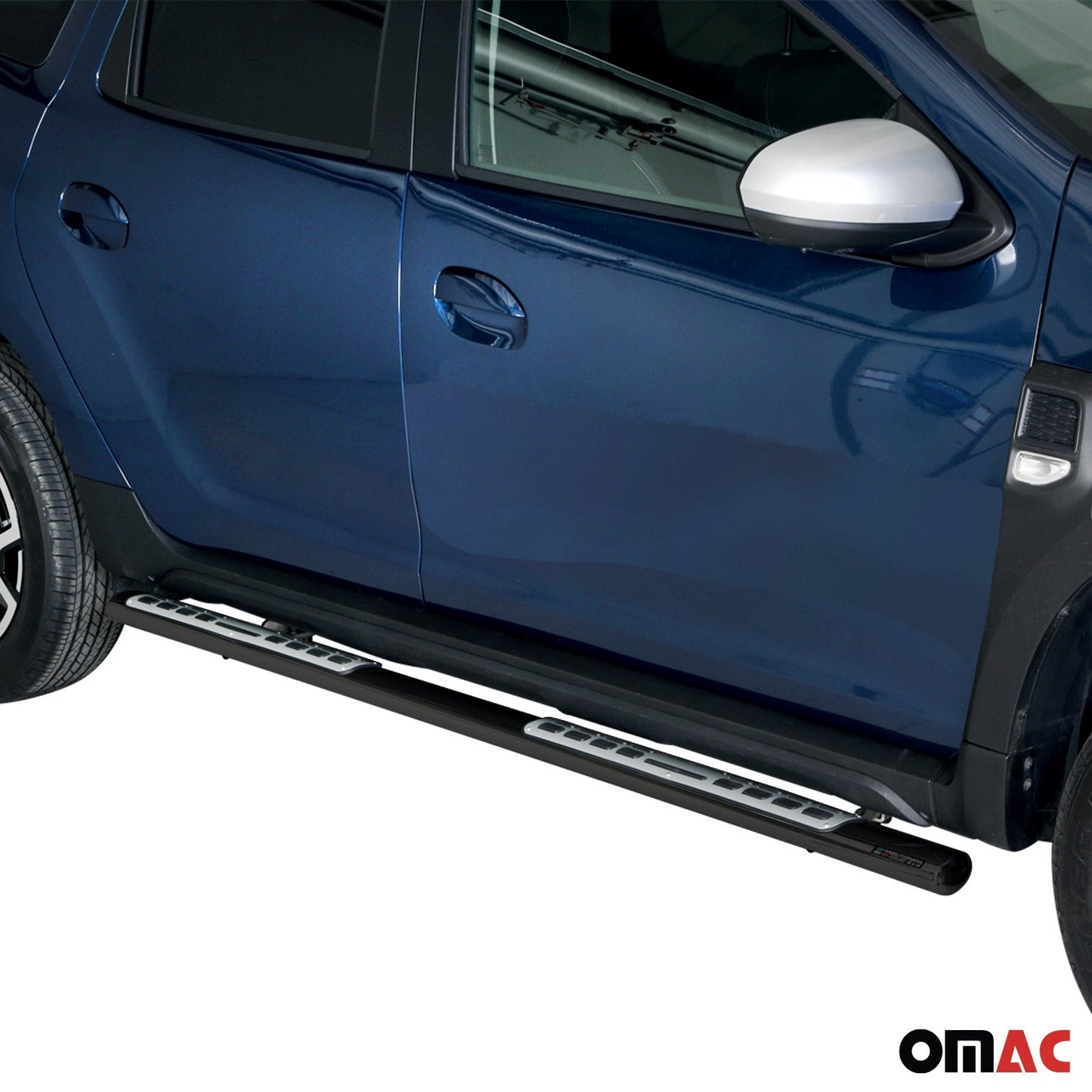 Praguri/praguri laterale din oțel inoxidabil pentru Dacia Duster 2018-2020, negre
