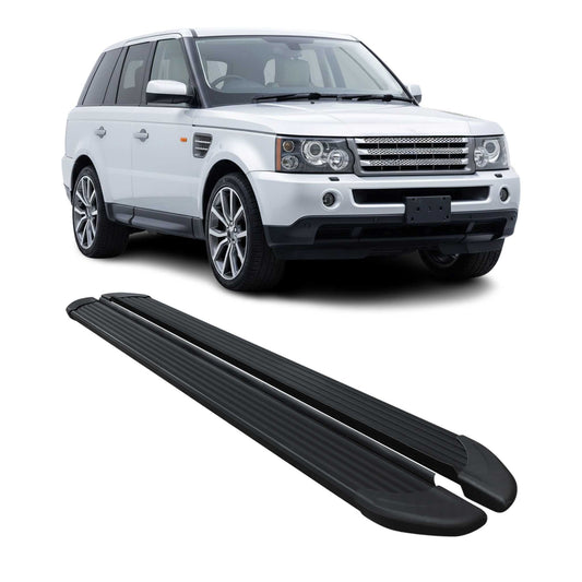 Seitenschweller Trittbretter Schweller für Range Rover Sport 2005-13 Alu Schwarz