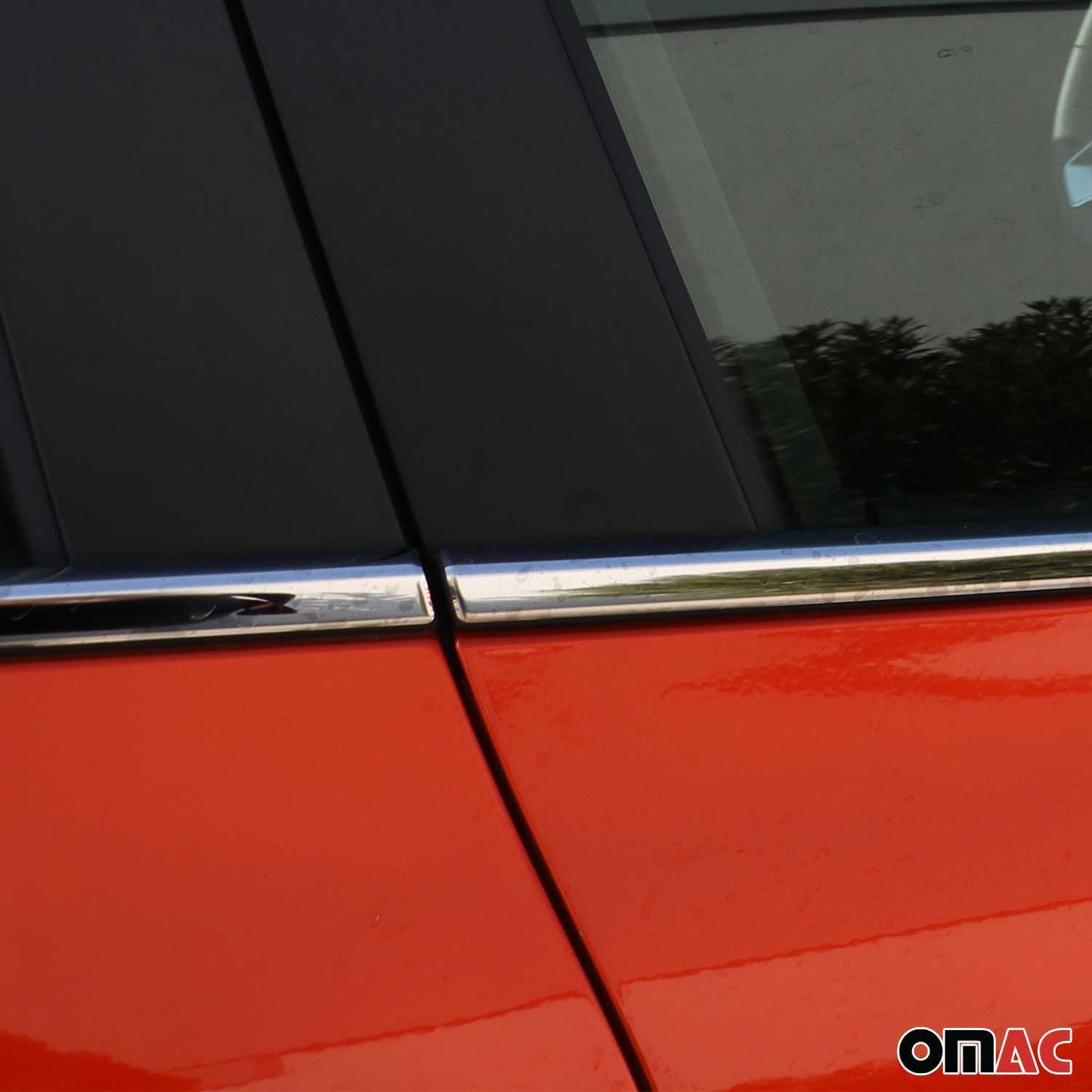 Benzi decorative pentru geamuri Renault Clio 2019-2020, oțel inoxidabil cromat, 12 bucăți