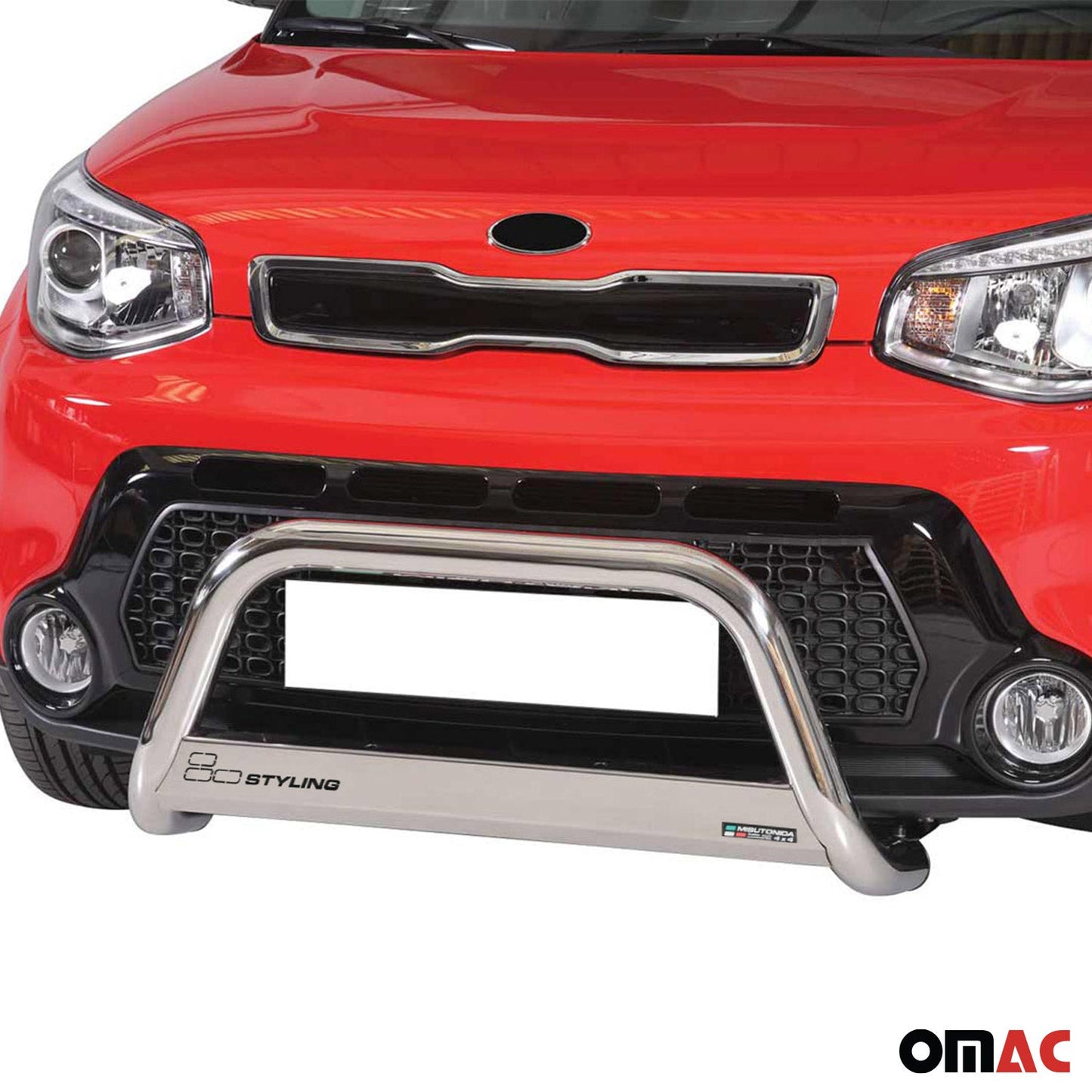 Frontbügel Frontschutzbügel für Kia Soul 2013-2017 ø63mm Stahl Silber Schutz