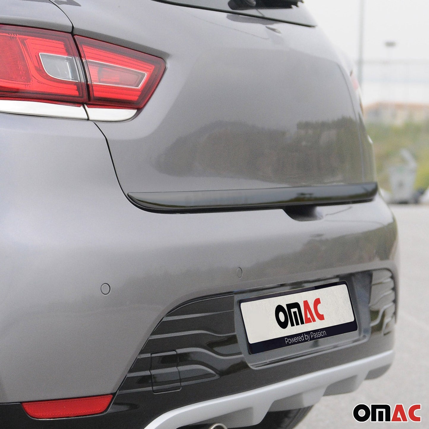 Ornamente prag portbagaj, ornamente hayon pentru Renault Clio 2012-2019, oțel inoxidabil, finisaj închis