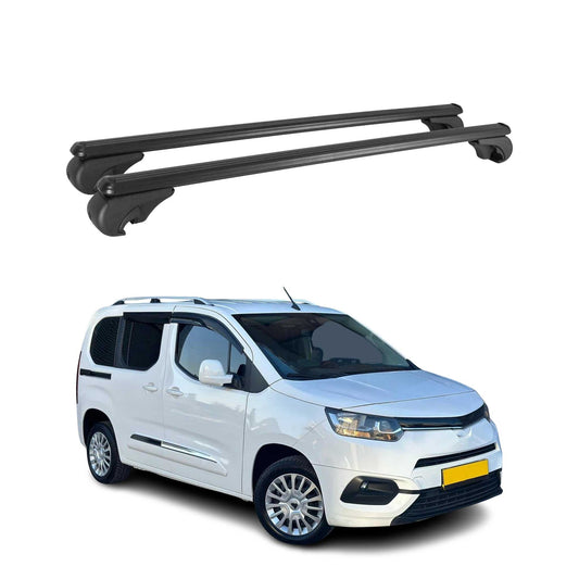 Portbagaj de plafon pentru Toyota Proace City 2019-2025, portbagaj de bază din aluminiu, negru