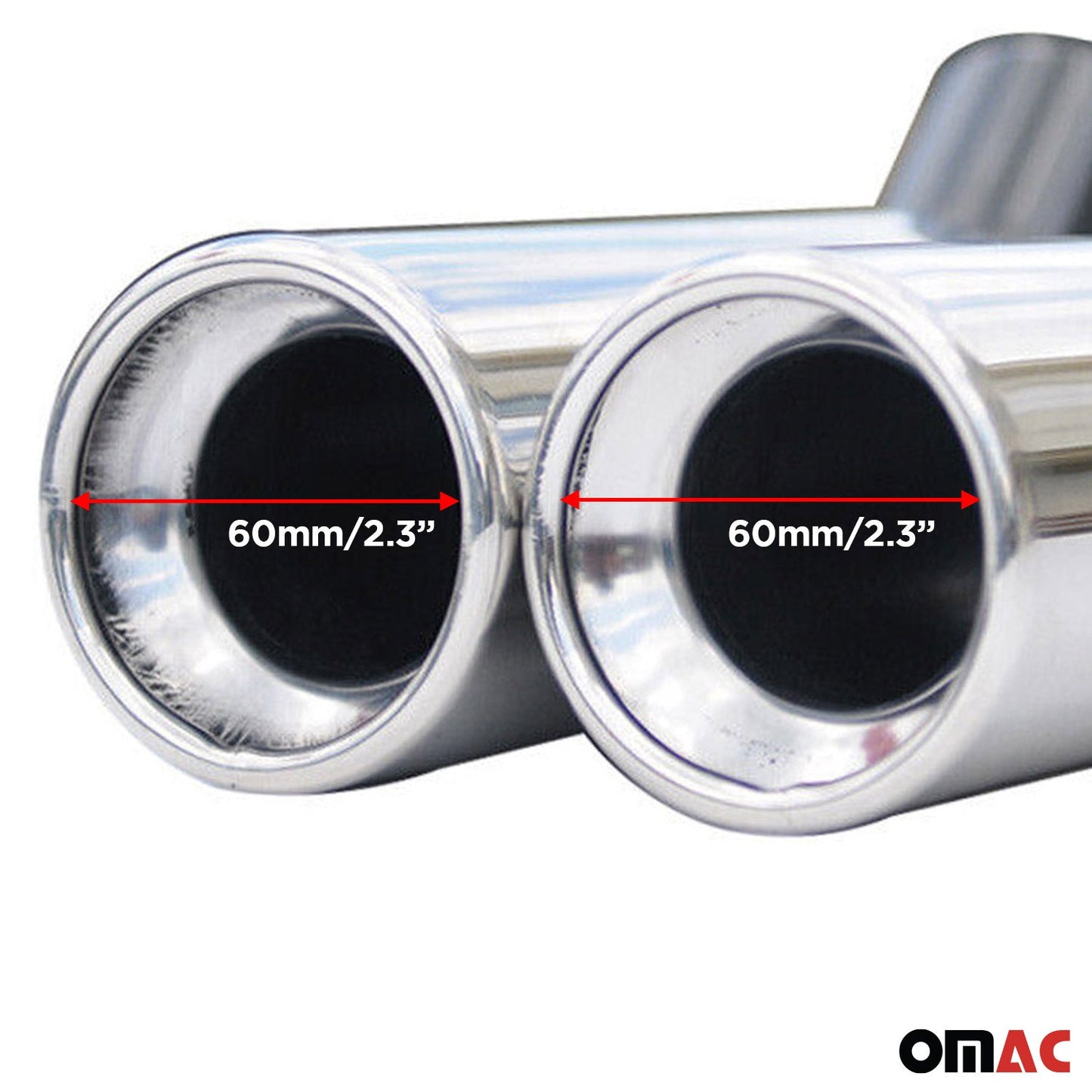 Auspuffblende Endrohr für VW Multivan T5 2003-2015 Edelstahl Chrom 2tlg