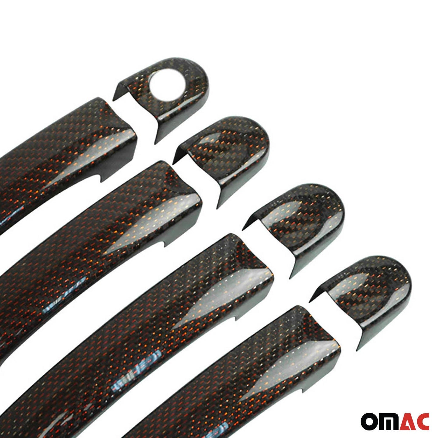 Capac/capac mâner ușă pentru VW Multivan T5 2003-2015 4 uși, roșu carbon, 6x