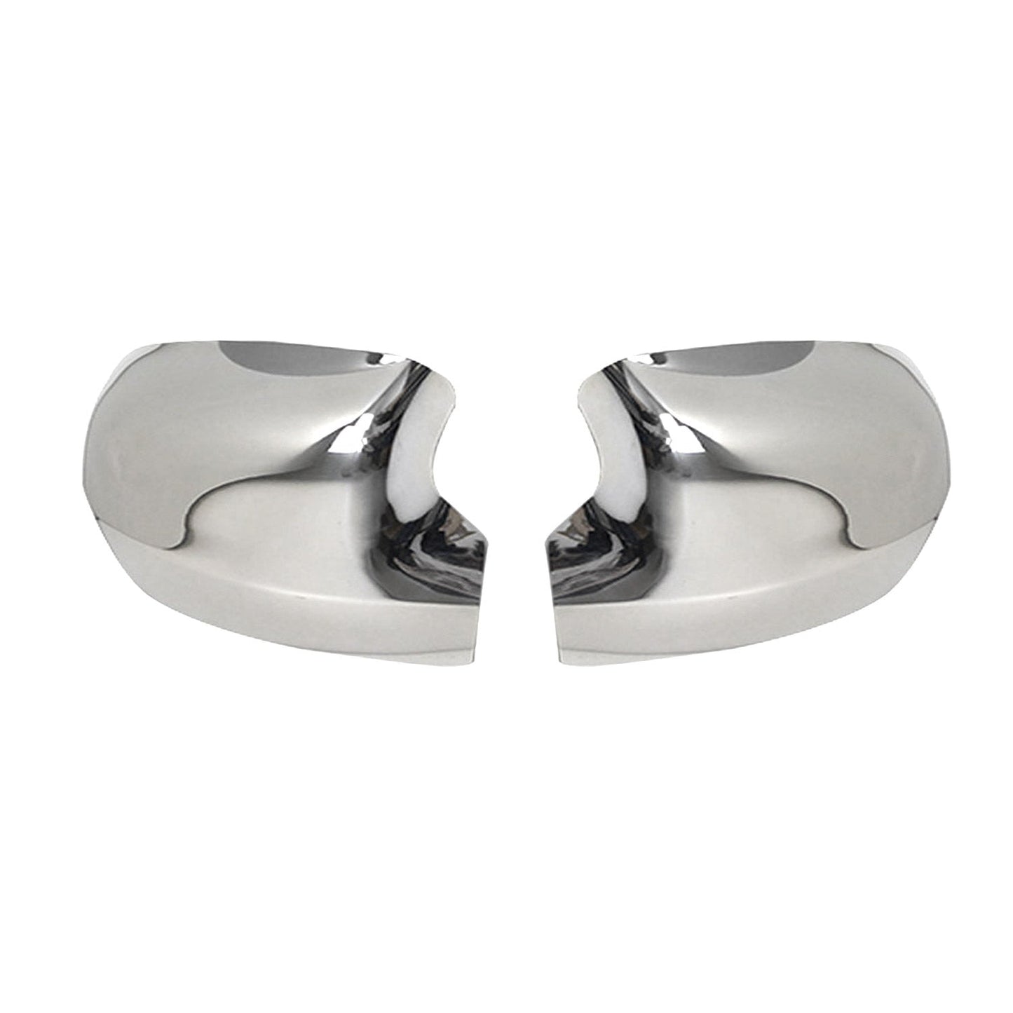 Spiegelkappen Spiegelabdeckung für Renault Thalia Symbol Edelstahl Silber 2tlg