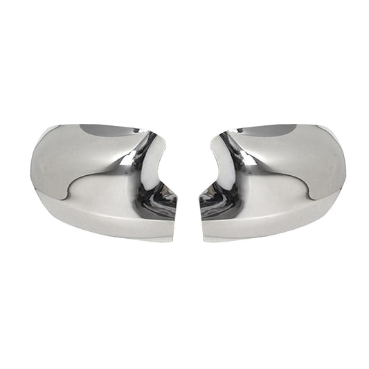 Spiegelkappen Spiegelabdeckung für Renault Thalia Symbol Edelstahl Silber 2tlg