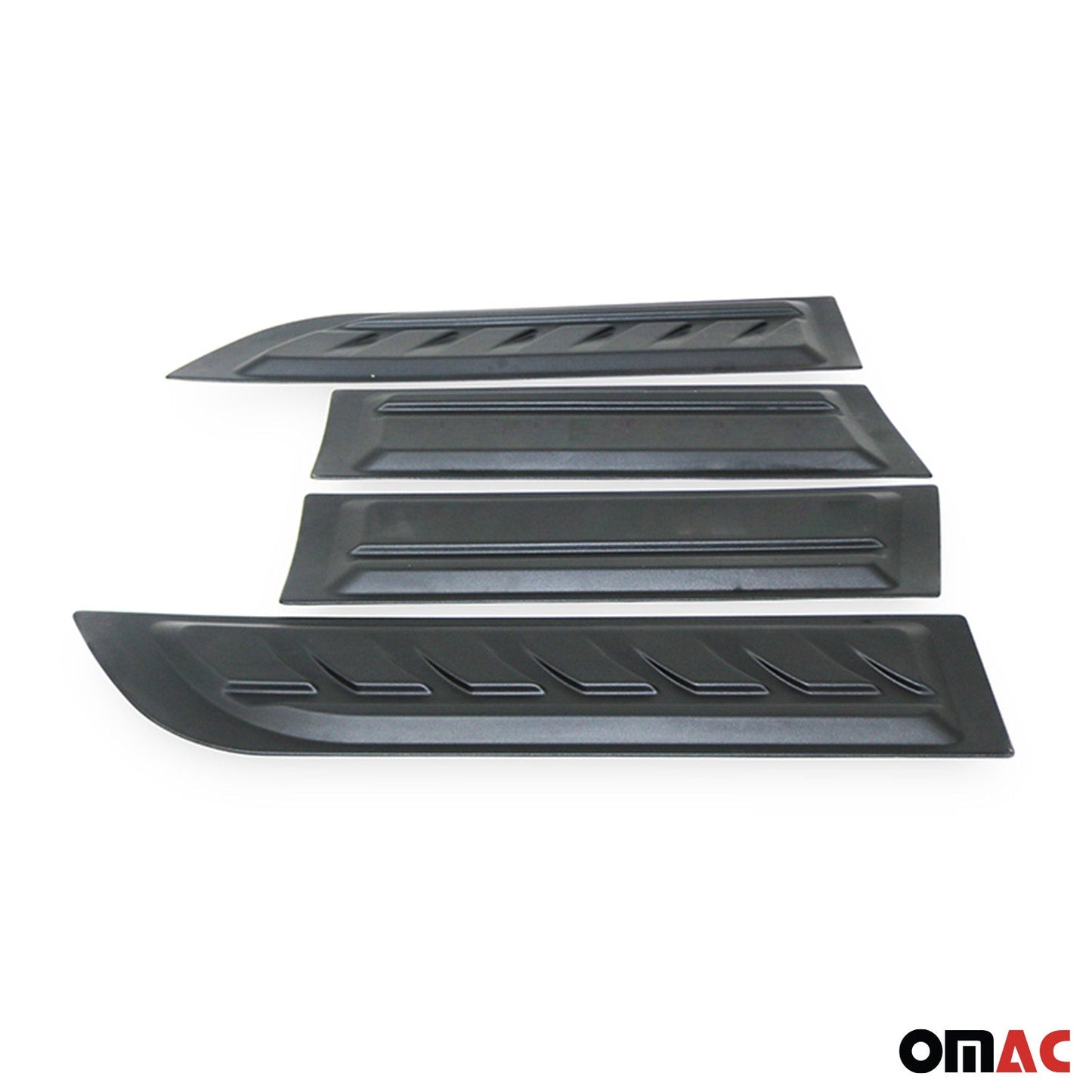 Türschutzleisten Seitenschutz für Toyota Hilux 2015-2025 ABS Schwarz 4tlg