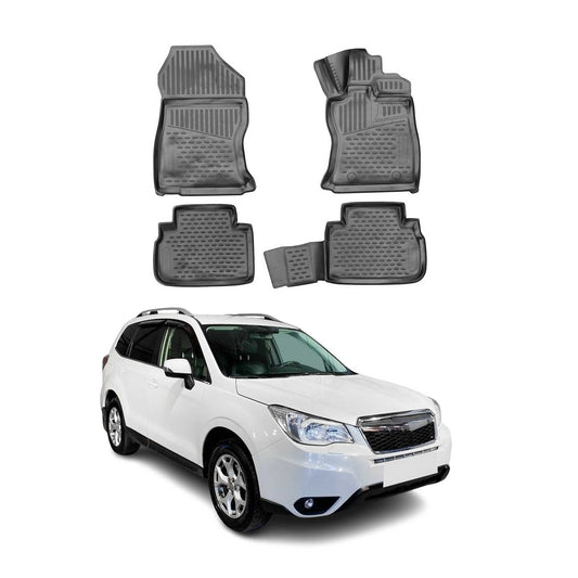 2012-2021 Subaru Forester Fußmatten TPE Schwarz 4 tlg