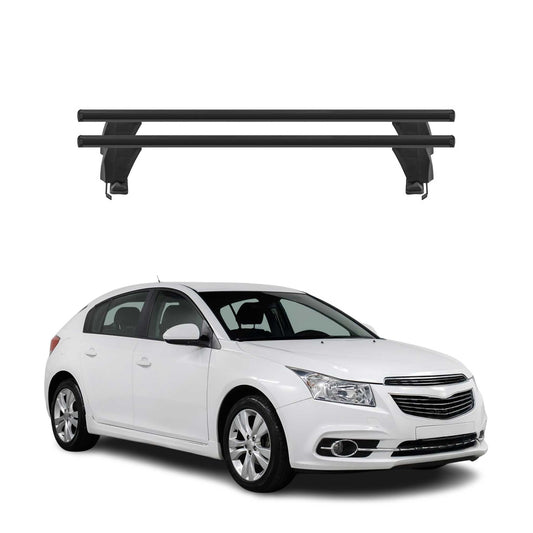 Menabo Dachträger für Chevrolet Cruze 2009-2016 Schrägheck 50kg Alu Schwarz 2x