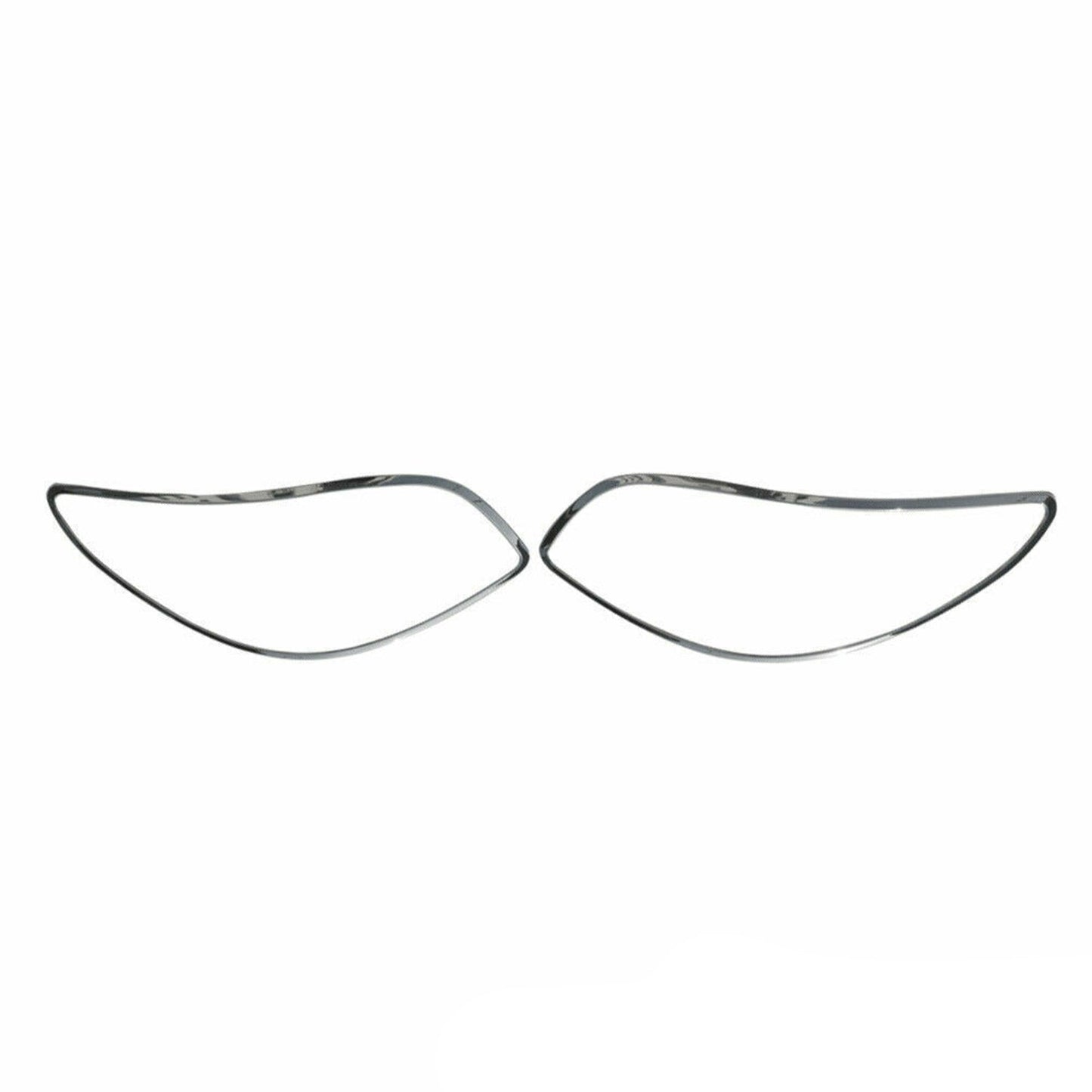 Listwy oświetleniowe tylne do Peugeota 206 1998-2009, chrom ABS srebrny, zestaw 2 szt.