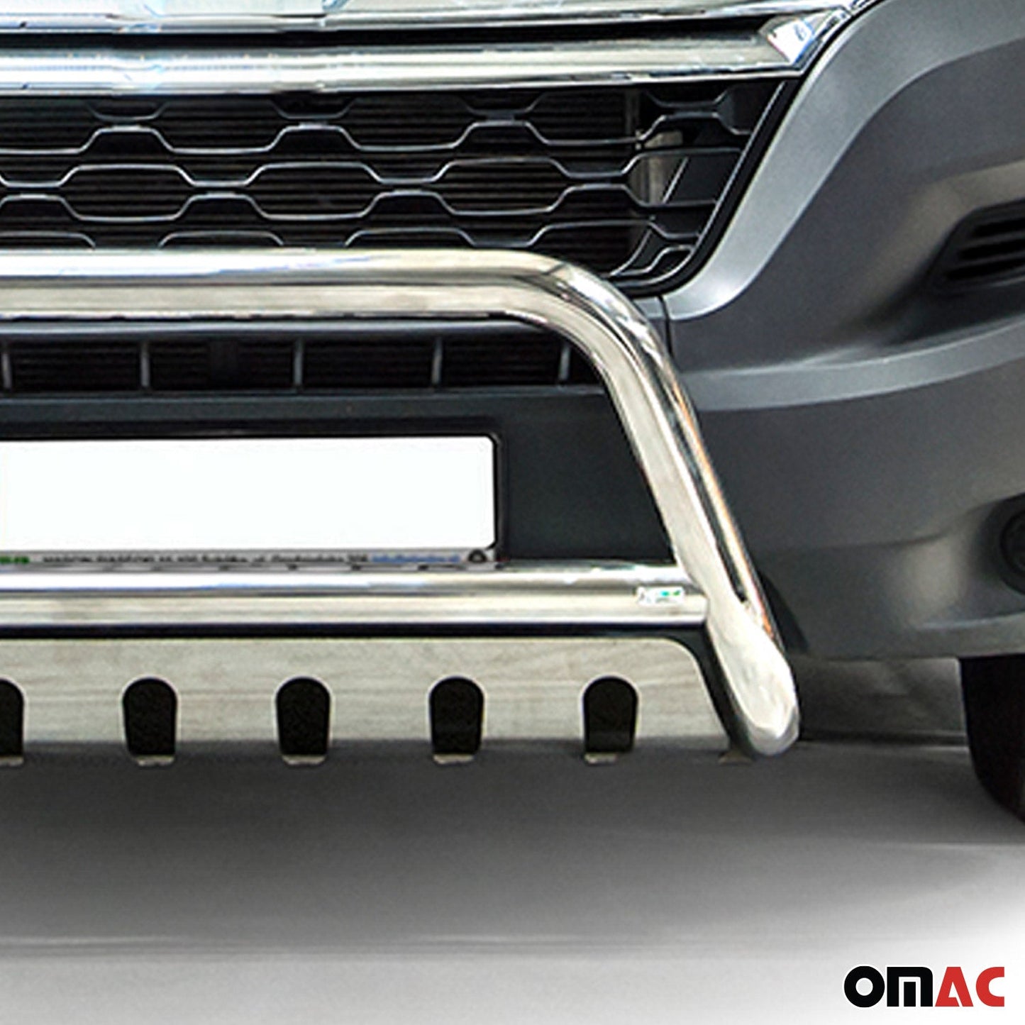 Bară de protecție/buton față pentru Citroen Jumper 2006-2016, oțel cu ABE (omologare germană), argintiu