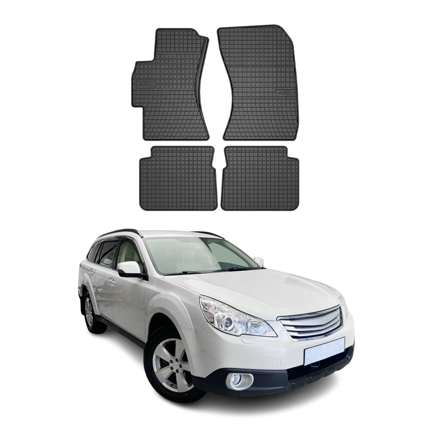 2009-2014 Subaru Outback Fußmatten TPE Schwarz 4 tlg