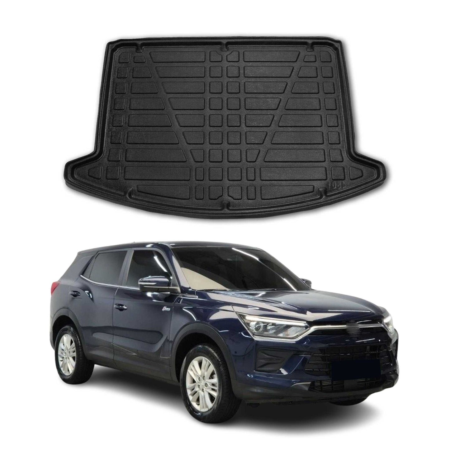 Protecție portbagaj/cargo pentru Ssangyong Korando 2020-2025, cauciuc TPE, negru