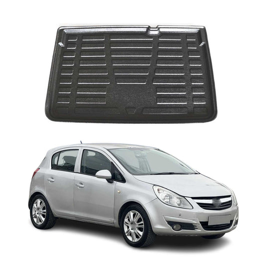 Protecție portbagaj/cargo pentru Opel Corsa D 2006-2014 5 uși, cauciuc TPE, negru