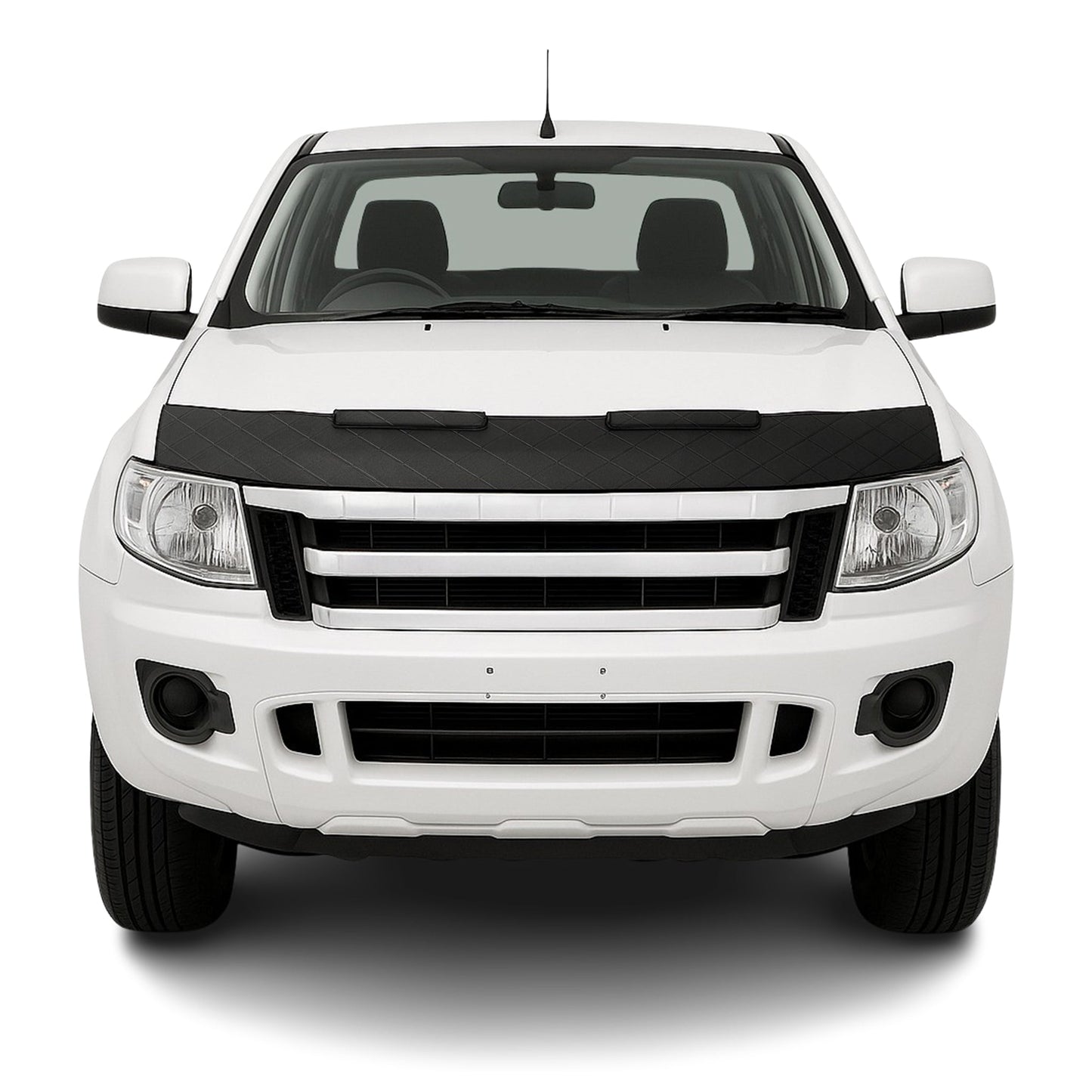 Osłona maski, osłona maski, ochrona przed odpryskami kamieni do Forda Rangera II 2009-2012, pół-czarna