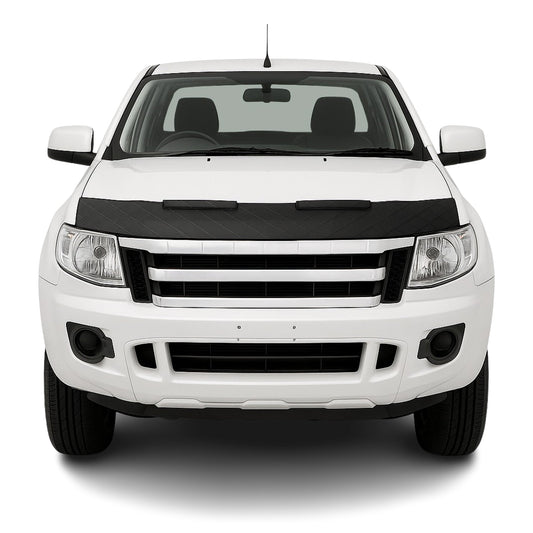 Bonnet Bra Haubenbra Steinschlagschutz für Ford Ranger II 2009-2012 Halb Schwarz