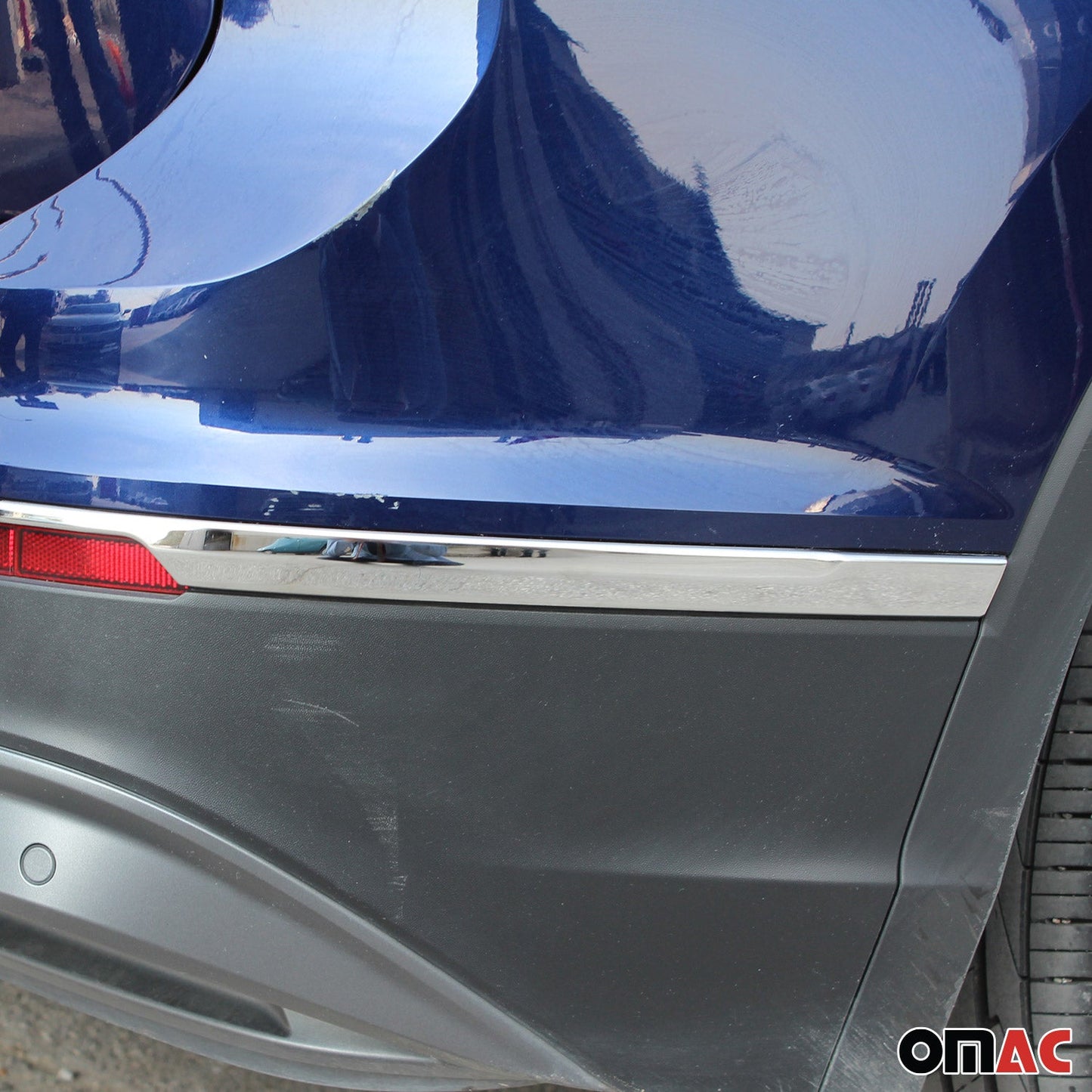 Heckleiste Stoßstangen Leiste für VW Tiguan 2016-2020 Edelstahl Chrom 3tlg