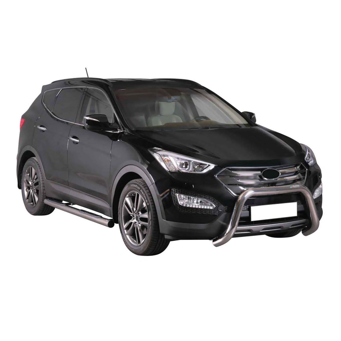 Frontbügel Frontschutzbügel für Hyundai Santa Fe 2012-2015 ø76mm Stahl Silber