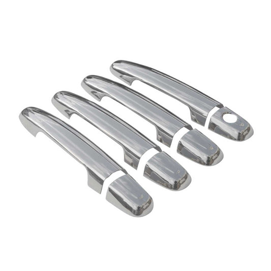 Capac mâner ușă, capace mânere ușă pentru Citroen C1 2014-2024 4 uși, oțel inoxidabil, argintiu, 8x