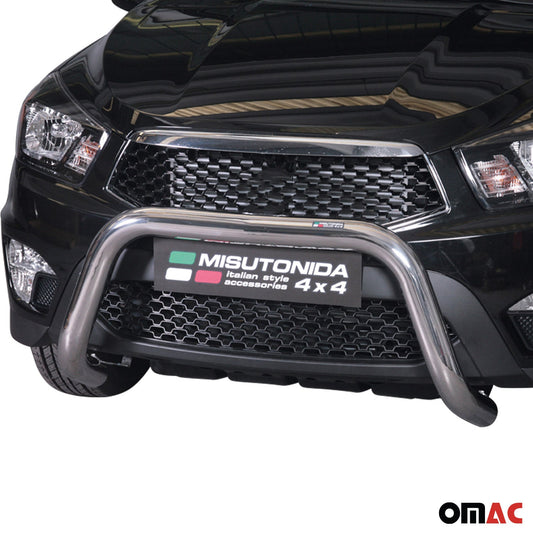 Frontbügel Frontschutzbügel für Ssangyong Actyon Sports 2012-2018 ø76 Stahl Grau