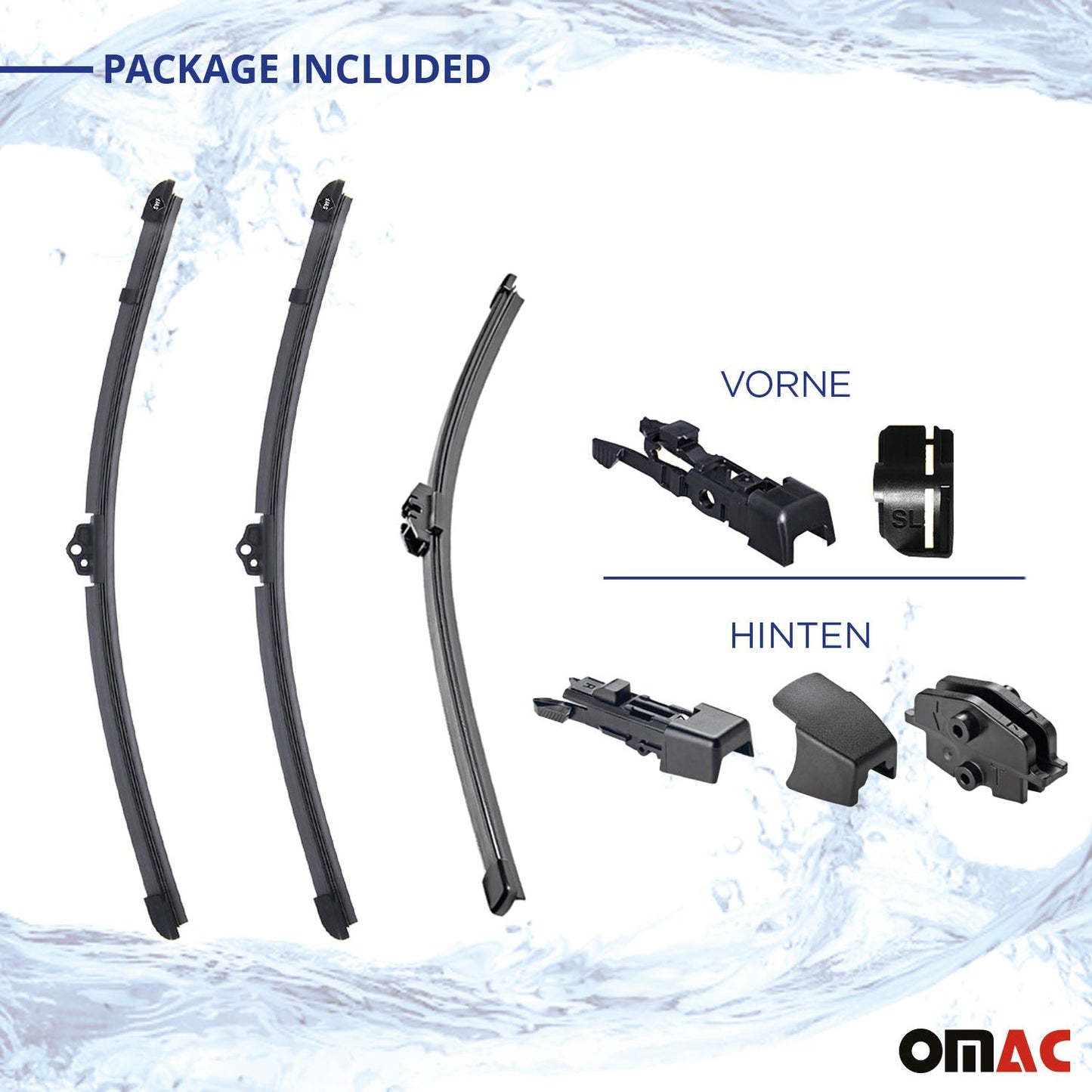 Set lame ștergătoare de parbriz VW Touareg 7L 7P SWF 2002-2018, față și spate