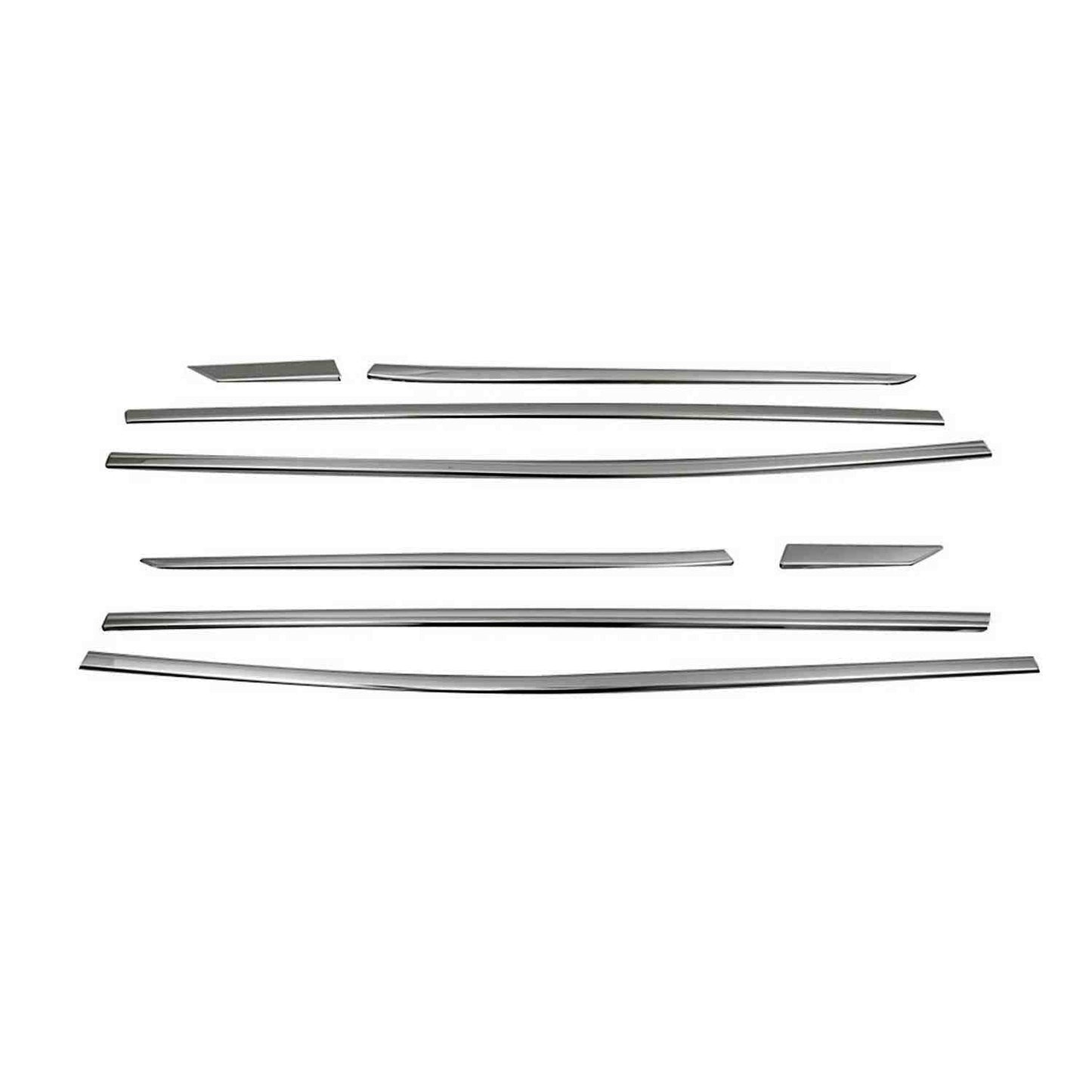 Fensterleisten Zierleisten für Peugeot 3008 2016-2025 Edelstahl Dunkel 8tlg