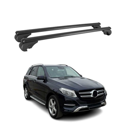 Dachträger Grundtäger für Mercedes GLE W166 2015-2019 75kg Alu Schwarz 2tlg