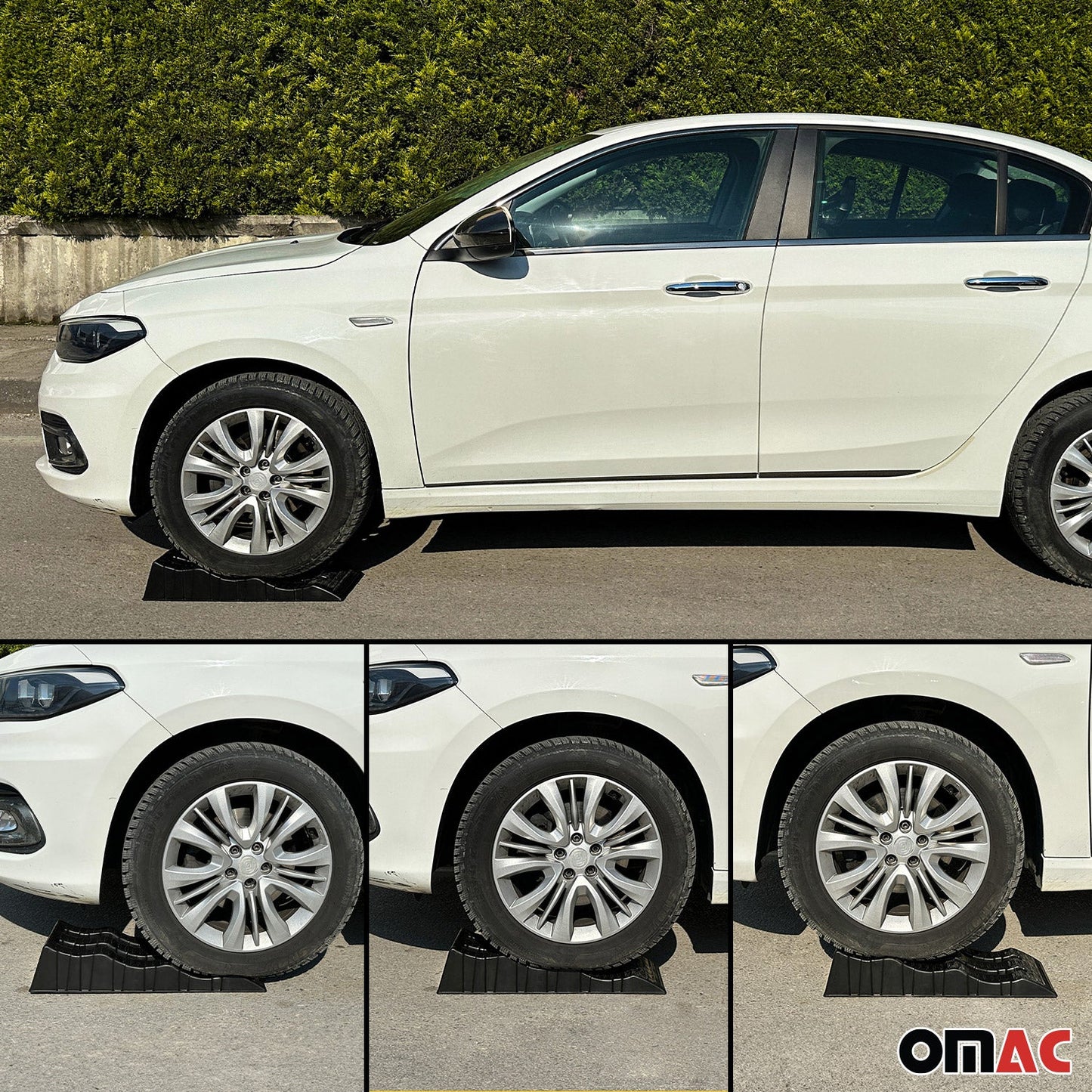 Auffahrrampe Autoreifen Heben Stabilisierung für PKW Wohnwagen 3,5 Tonnen Set