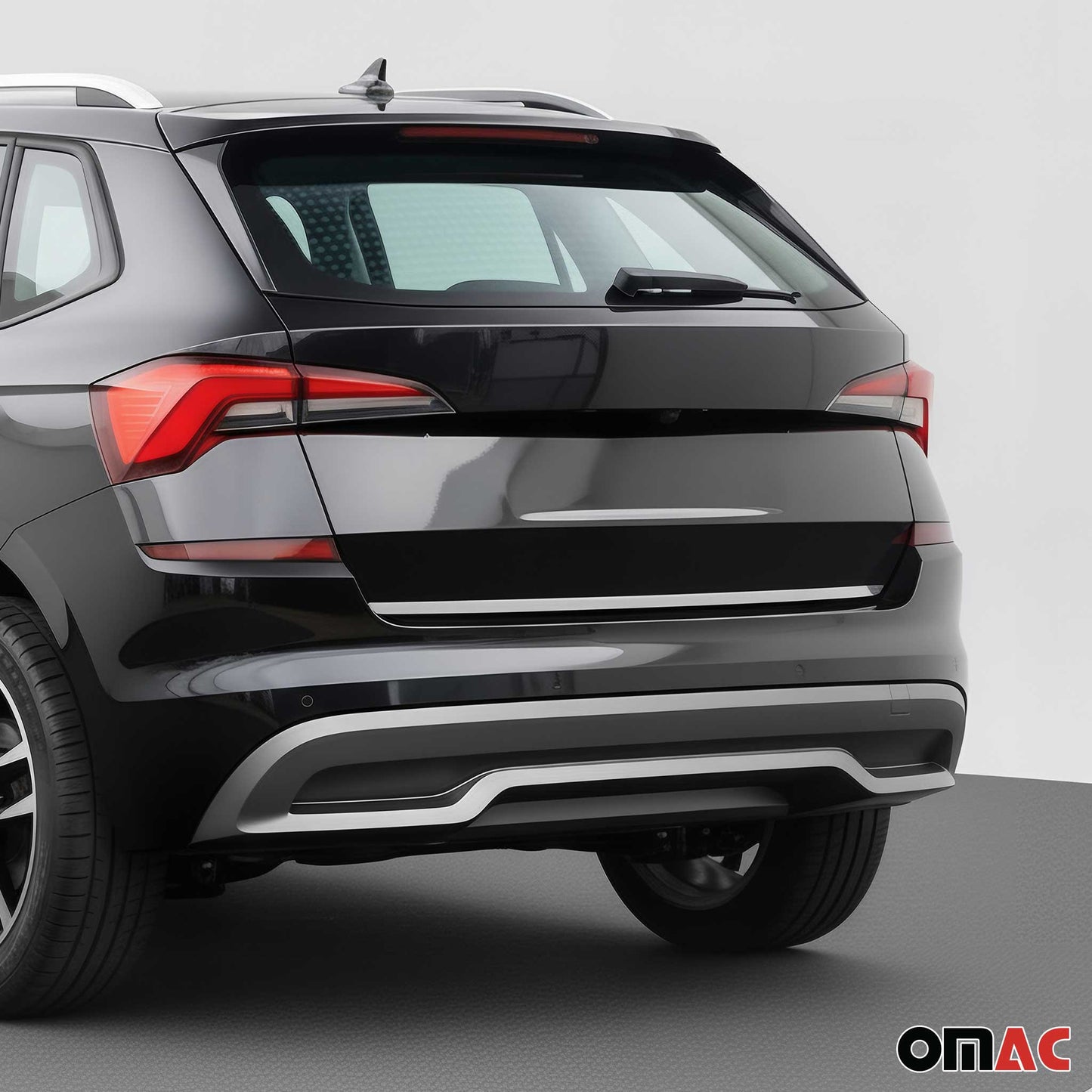 Kofferraumleiste Heckleiste für Skoda Kamiq 2020-2025 Untere Chrom Edelstahl