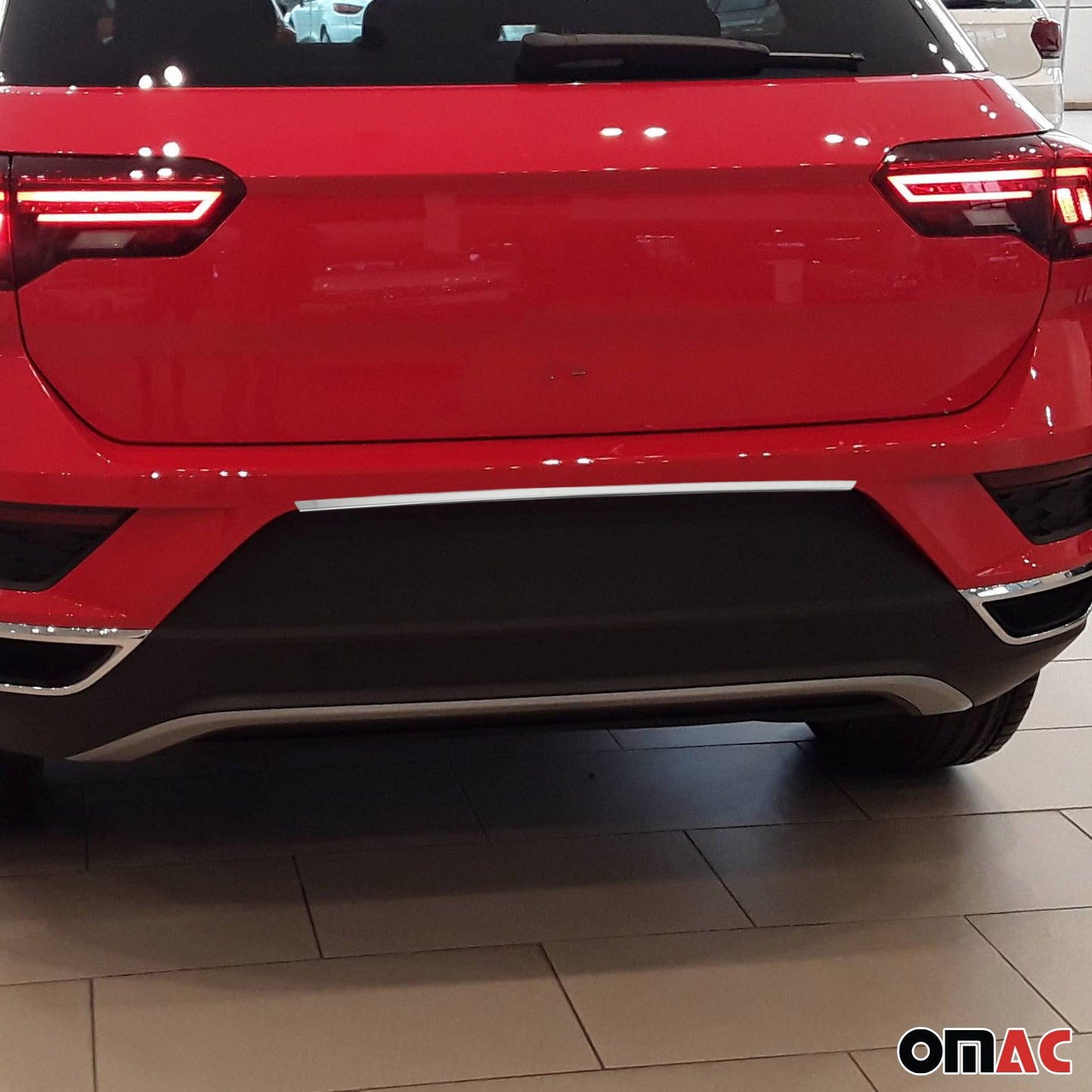 Kofferraumleiste Heckklappe Leiste für VW T-Roc 2017-2022 Edelstahl Chrom 1tlg