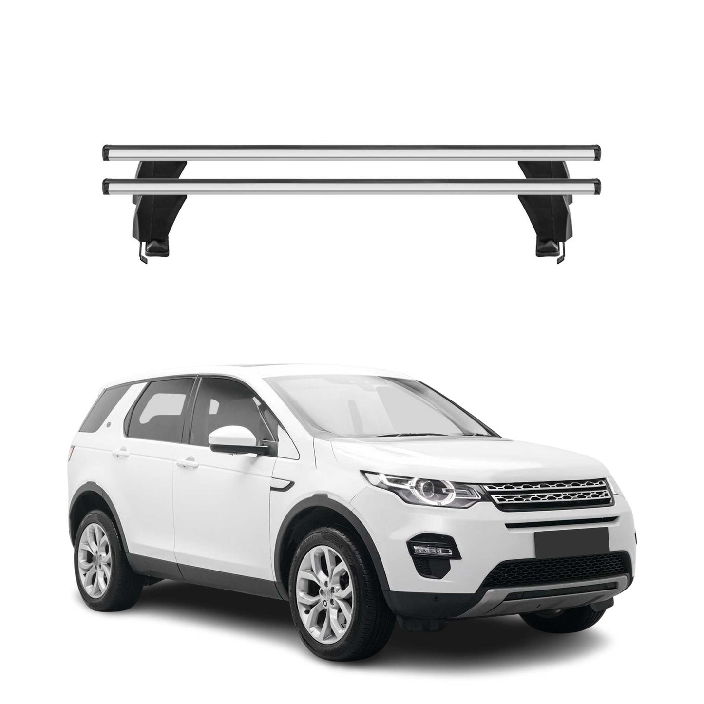 Menabo Dachträger für Land Rover Discovery Sport 2015-2019 50kg Alu Silber 2x
