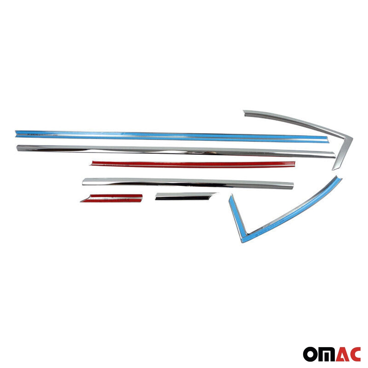 Fensterleisten Zierleisten für Opel Astra K 2015-2019 Edelstahl Chrom 8tlg