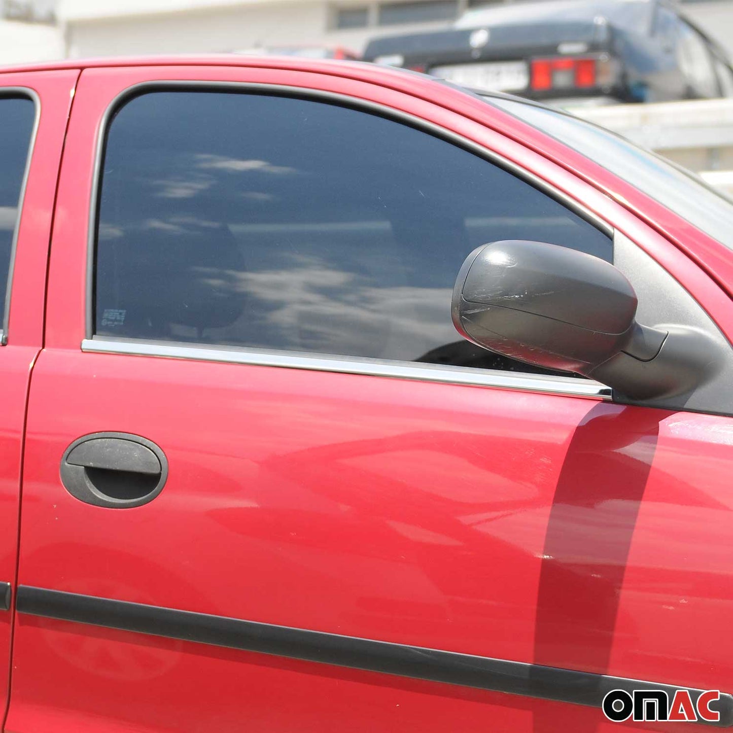 Fensterleisten Zierleisten für Opel Corsa C 2000-2006 Edelstahl Chrom 4tlg